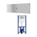 Piezo toilet flushing unit with vandal-proof cover, including the frame SLR 21, 24 V DC
